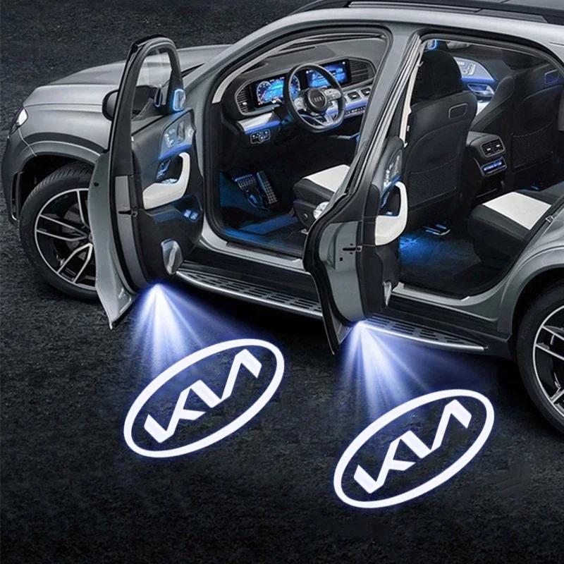 2PCS Led Car Interior Door Welcome Light Ghost Shadow Projector Light for KIA Cerato 2005-2012 Decoration Auto Accessoires