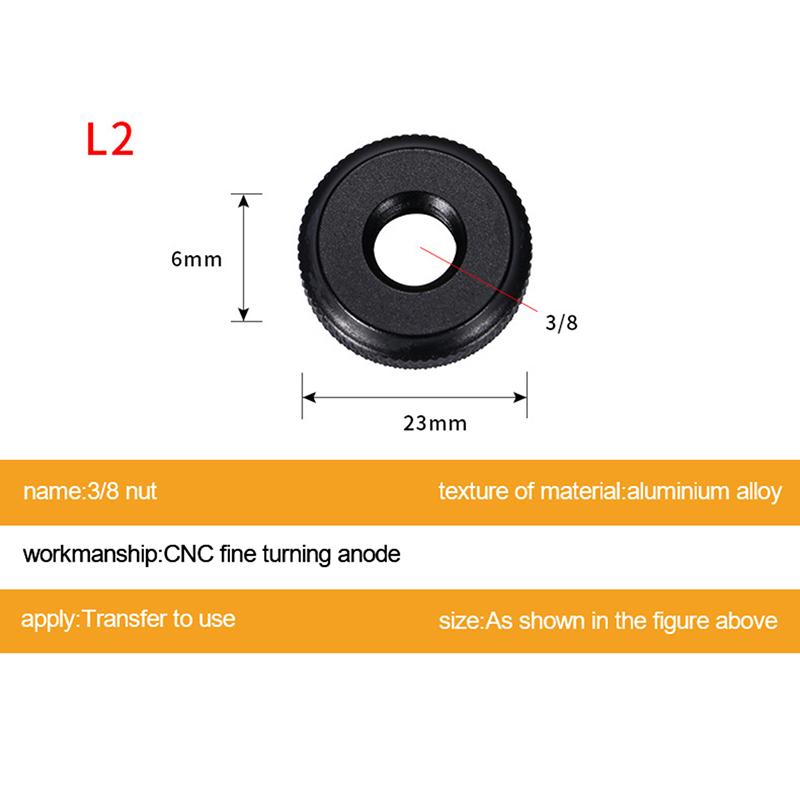 Винт для камеры 1/4 3/8 5/8 дюйма гайка аксессуары для фотографии площадка башмак ручка блокировки адаптер крепления для стойки вспышки для DSLR штатива селфи-палки