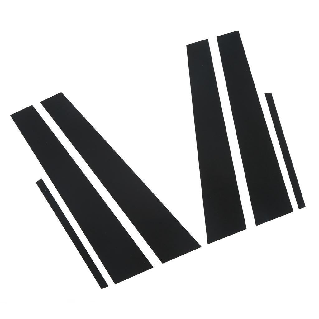 6 шт. Накладки на окна боковых дверей, накладки на стойки, наклейки, глянцево-черные, замена для Dodge Charger