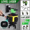 12/16 Lines Self-Leveling 4D Laser Level 360 Horizontal&Vertical Floor Wall Powerful Green Beam Laser Levels with Tripod