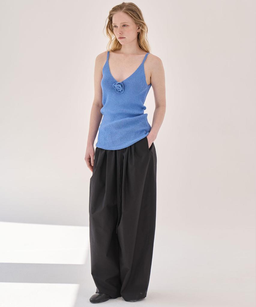 GRIDAJ Scoop Sleeveless Knit Top _ Blue