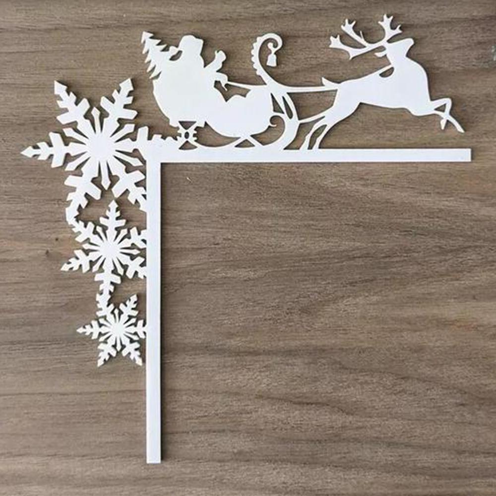Christmas Reindeer Decoration Door Frame Corner Sign Decorations