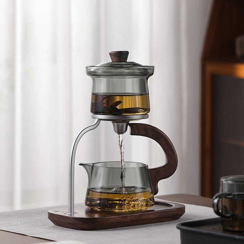 Ленивый стеклянный чайник Автоматическая плавающая чашка Чайный набор Фильтр Набор с магнитной присоской Принадлежности для дома и офиса