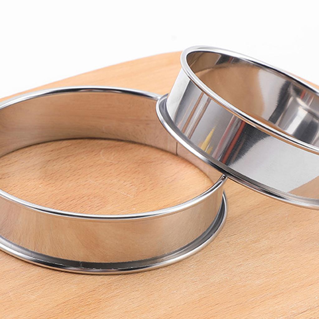 Unique Muffins Pastries Baking Rings Home Chef's Cake Baking Mould Functional Stainless Steel Baking and Tart Rings