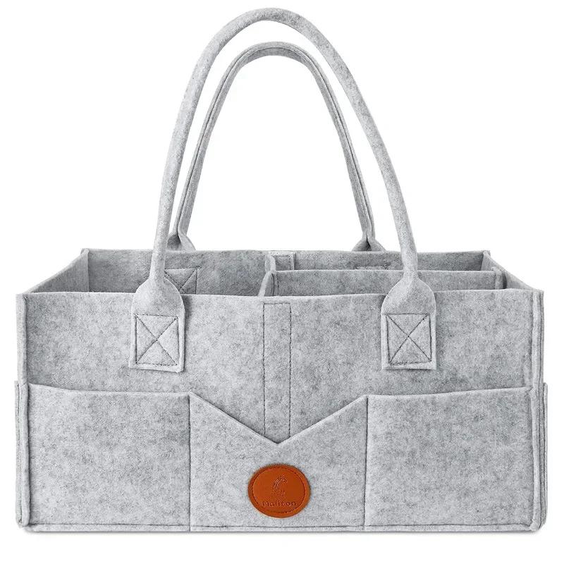 Детская фетровая сумка для хранения подгузников, детские разные игрушки, подгузники, фетровая сумка для подгузников большой вместимости