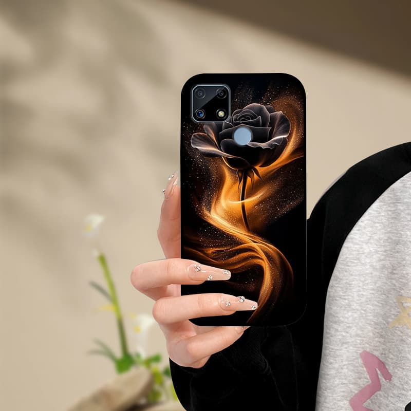Silicone Phone Case For Realme C25s C25 Cover Painted Soft For Realme C25 C25S C21 C21Y C25Y Phone Case RealmeC25s C 25 s Funda
