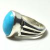 Кольцо из стерлингового серебра 925 пробы с натуральной бирюзой ручной работы, подарок, бесплатная доставка