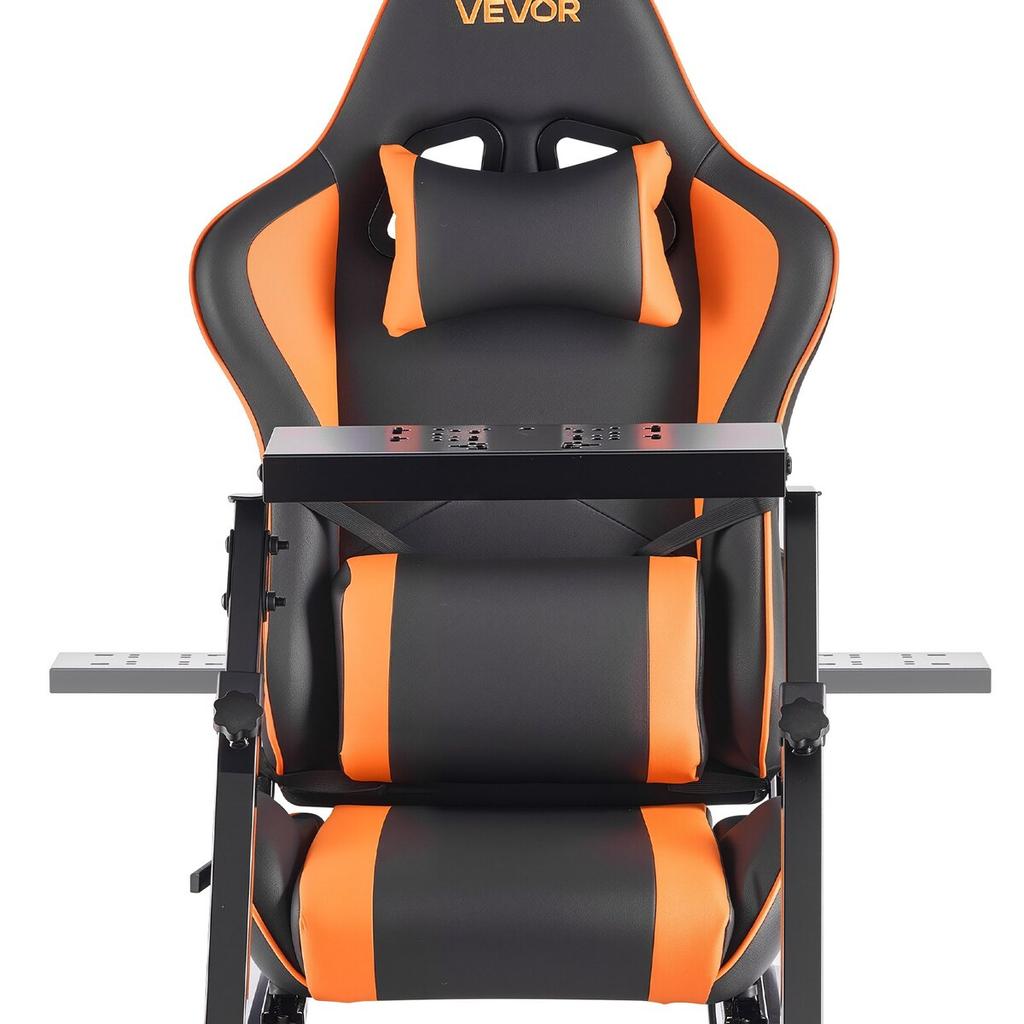 Racing Wheel Stand, Heavy-Duty Simulator Cockpit Steering Stand with Dual-Rail Dual-Arm, Fit Logitech G25,G27,G29,G920,G923, Thrustmaster T300RS,TX