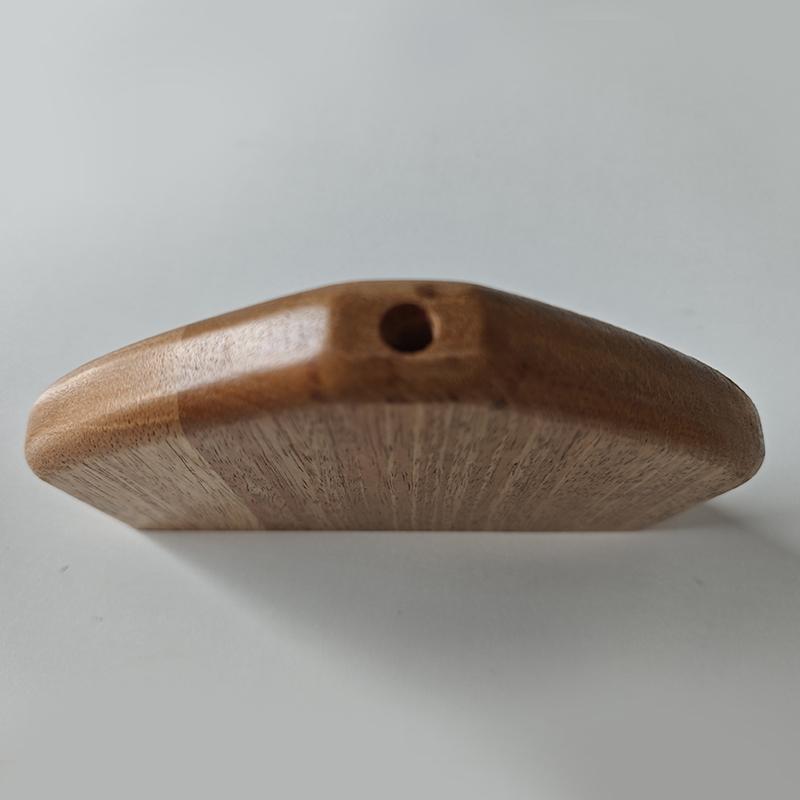 1PC Wooden Ornament Table Craft Ornament Home Irregular Wooden Vases Durable Fried Flower Vase Vintage Mango Wood Rustic