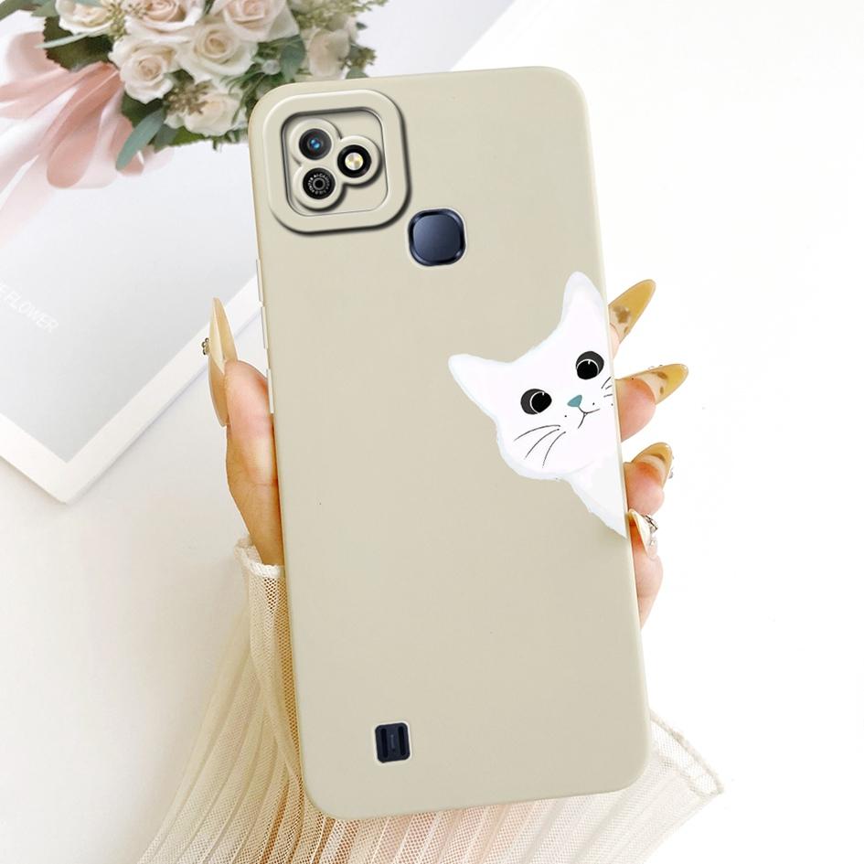 Чехол для Infinix Smart HD 2021 Милый Мультяшный Кот Задняя Крышка Конфетная Расцветка Мягкий Силиконовый Корпус Телефона Для Infinix SmartHD 2021 Capa