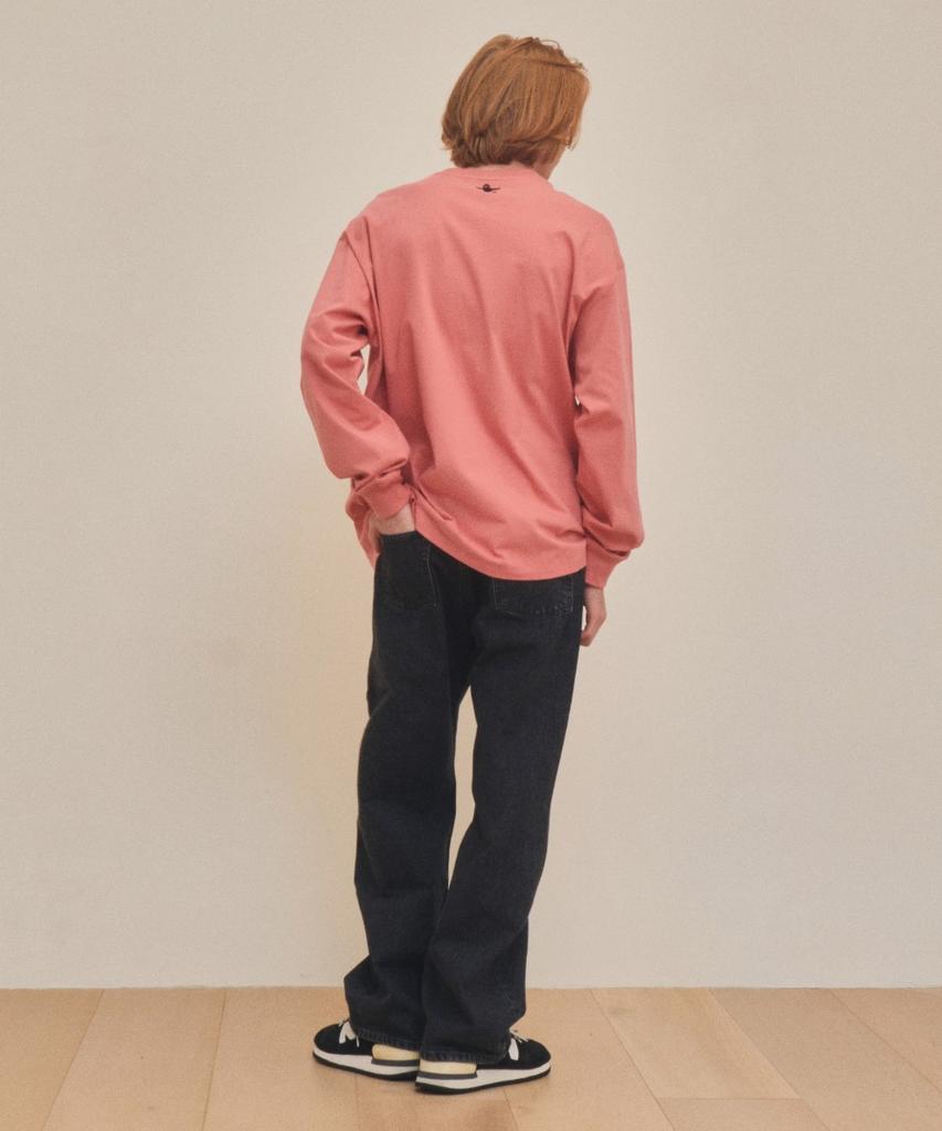 Mark Gonzales Графическая футболка с длинным рукавом Mg Collage - Розовый