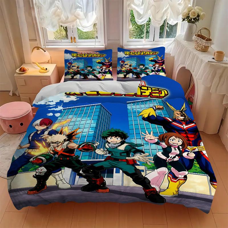 Heroic Adventures Print 3Pcs Bedding Setduvet Cover With 2 Bedropillowcase Home Birthday Gift