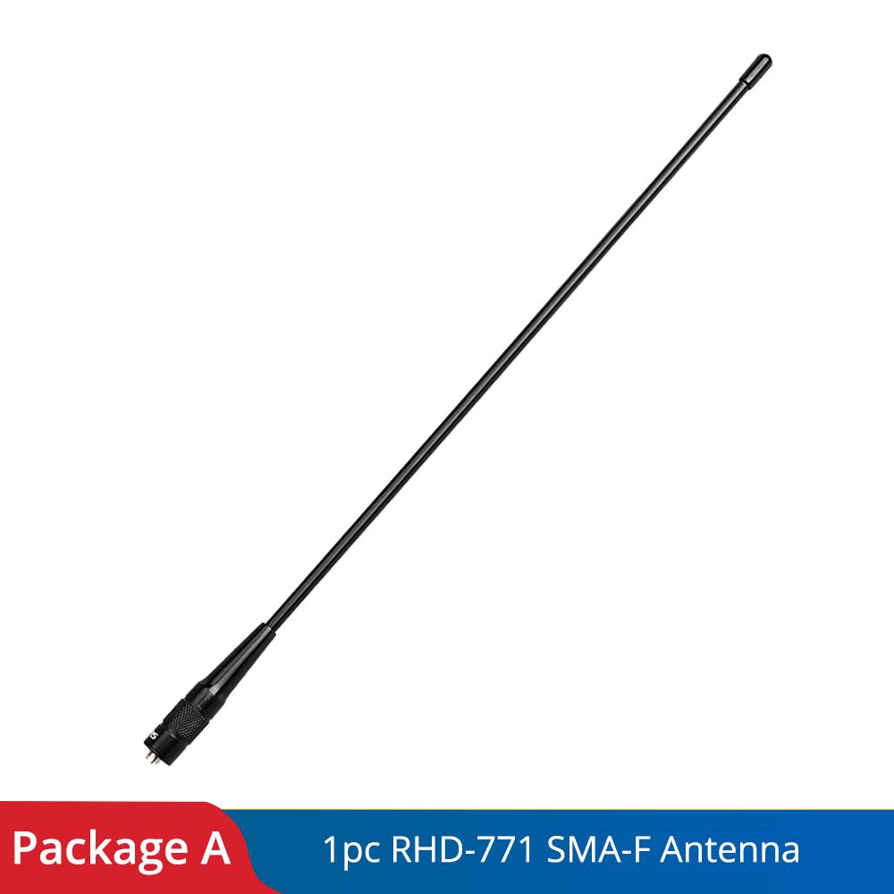 Антенна для рации Sma-f Rhd-771 VHF UHF двухдиапазонная для рации Kenwood Uv 5r 888s Uv82 144/430 МГц