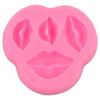 Самодельная мультяшная форма для торта, силиконовые формы в форме губ, инструмент для выпечки на вечеринку (розовый)