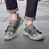 Летние мужские сандалии Muffin Sole Hollowed Out, дышащие, повседневные, мужские сандалии для походов, пляжные, мужские дышащие, водонепроницаемые кроссовки
