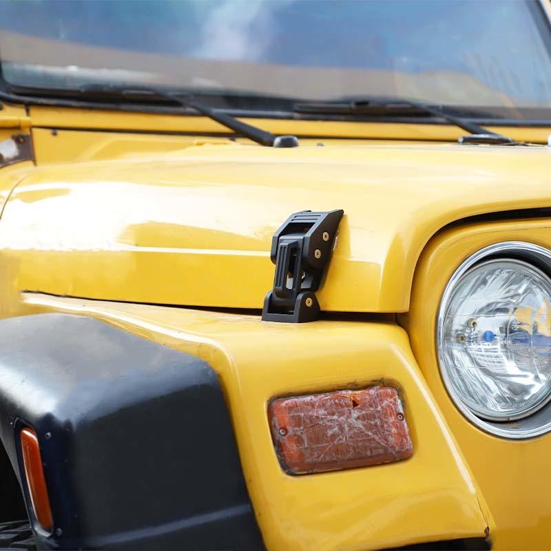 Locks Hood For Car Engine Hood Latch Catch  Accessories For Jeep Wrangler  TJ Car Exterior Accessories