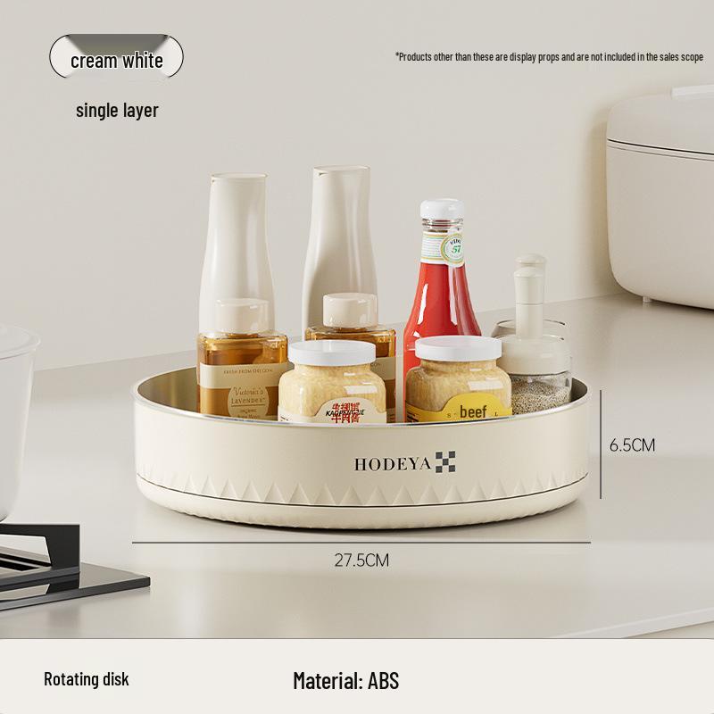 Вращающаяся кухонная полка для специй и органайзер для приправ - Многофункциональное угловое хранение для бутылок и банок