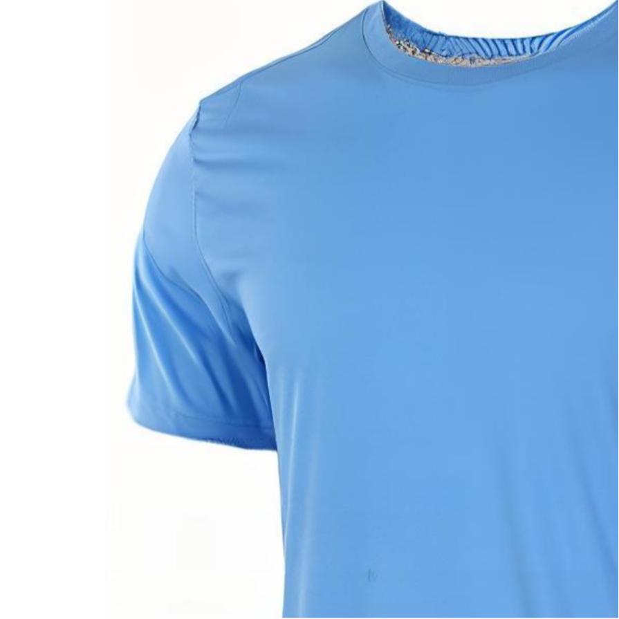 Jordan Dri-Fit, однотонная быстросохнущая футболка с круглым вырезом, повседневная футболка с короткими рукавами и принтом дофамина, мужские топы, синий 743037-412