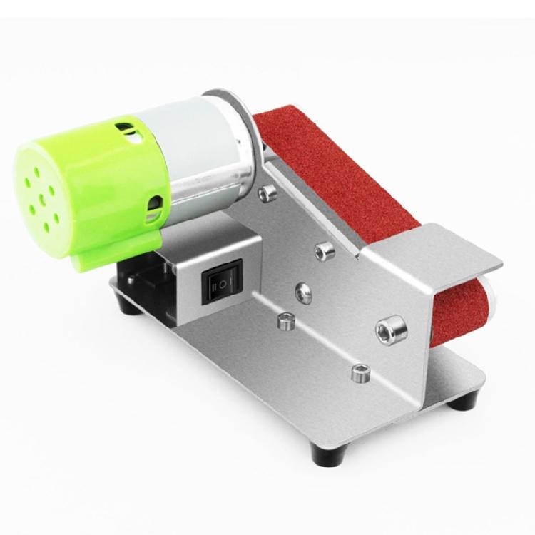 Ленточная шлифмашина 15 градусов Электрическая ленточная шлифмашина Регулируемая скорость Настольная ленточная шлифмашина для металлообработки Изготовление ножей Ремесло