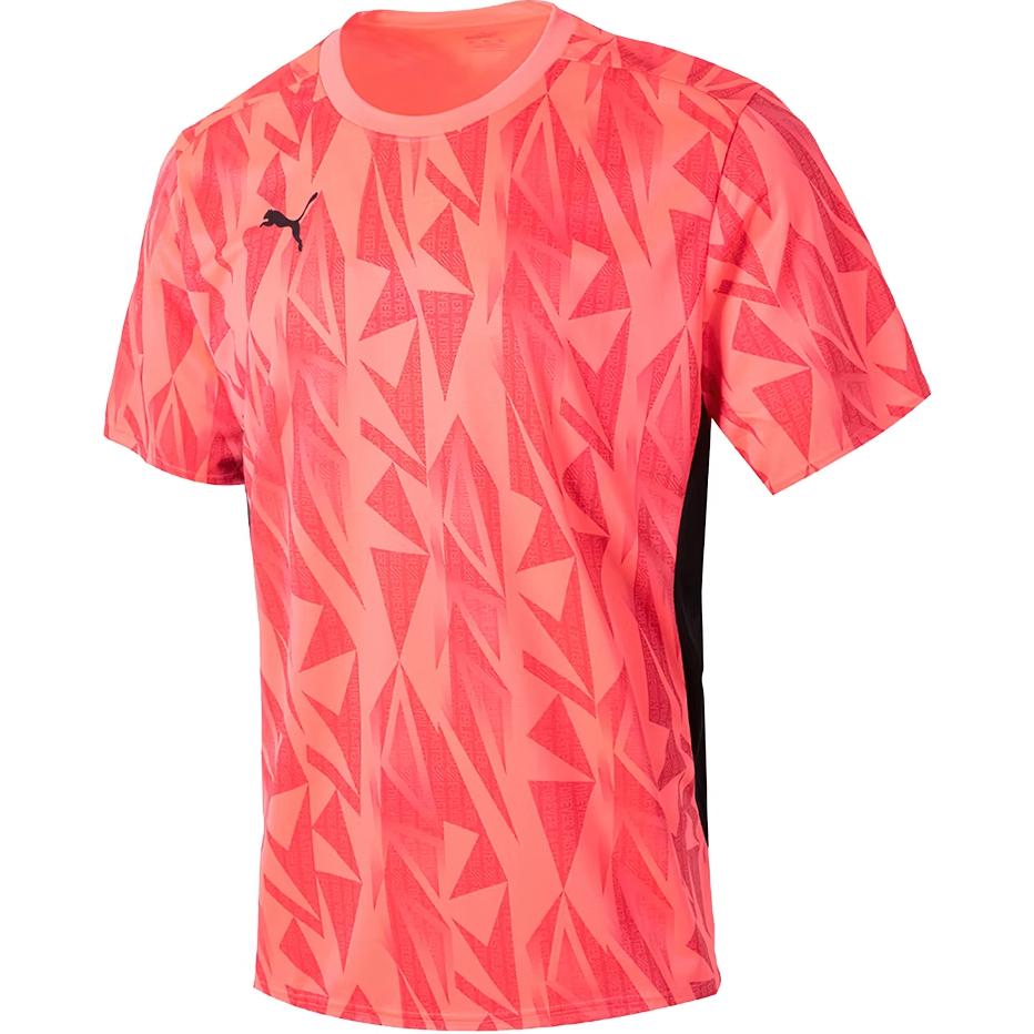 Puma Футболка мужская с коротким рукавом с цветным блоком, дышащая, розовая 659264-57