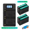 7.2V 8800mAh NP F960 NP-F960 F970 F980 Battery+LCD Dual Charger for SONY F970 F960 F770 F570 CCD-RV100 F980 MC1500C