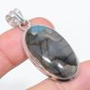 Labradorite Gemstone 925 Sterling Silver Jewelry Pendant 1.97"