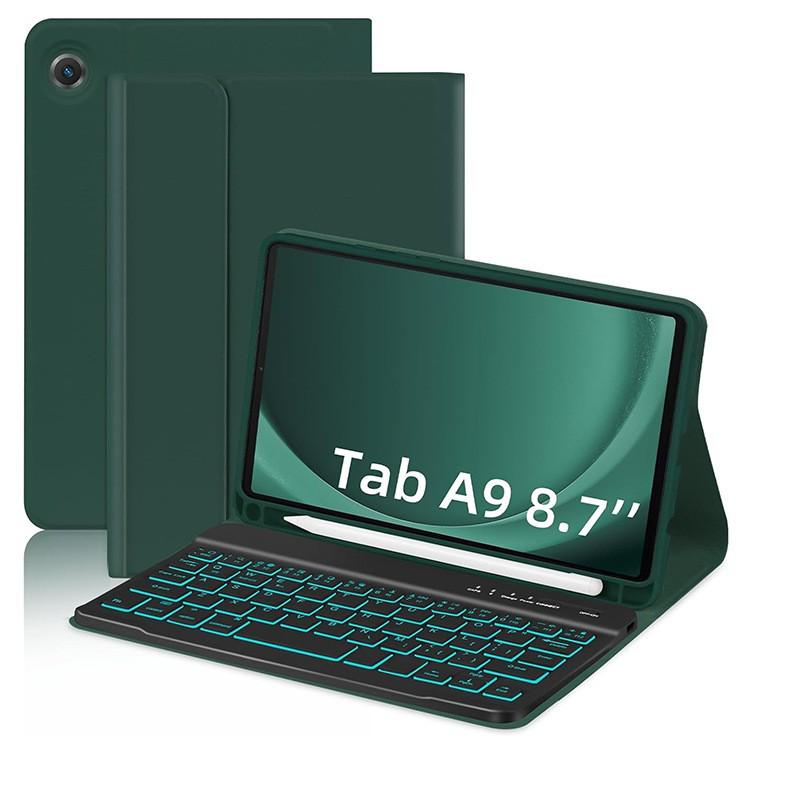 Защитный чехол Samsung Tab A9 8,7 дюйма со съемной Bluetooth-клавиатурой с подсветкой