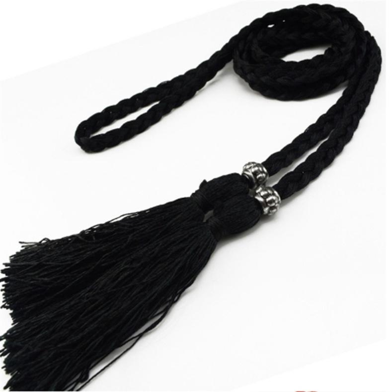 Одежда в национальном стиле, аксессуары для платья, плетеный пояс с кисточками, веревка на талии