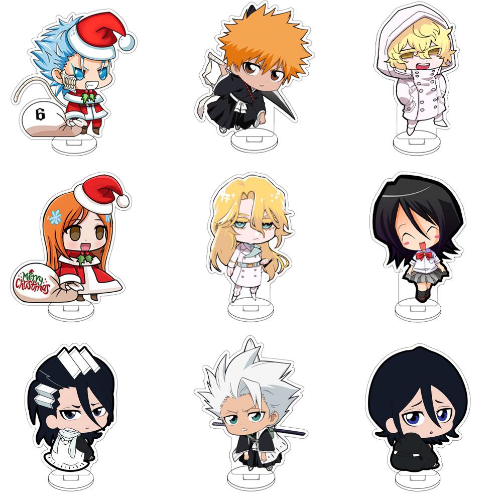 10 см Аниме BLEACH Фигурка Подставка Модель Грэммджоу Джагерджак/Урахара Киске/Куросаки Ичиго Милый Декор для Стола Стоячий Знак Подарки