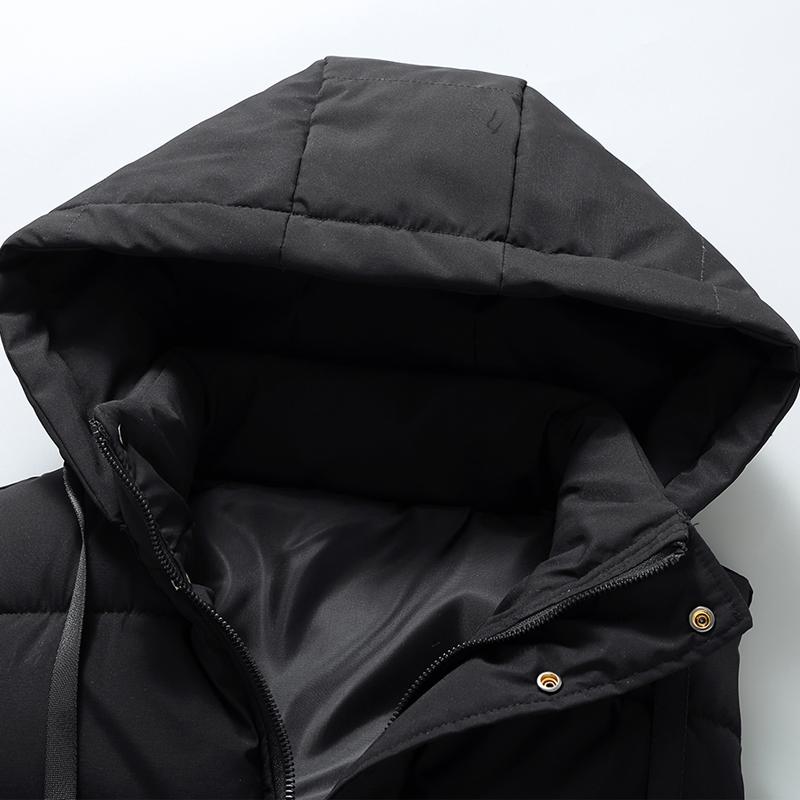 Модные зимние безрукавные парки мужские длинные жилеты с капюшоном больших размеров повседневная толстая теплая верхняя одежда мужские куртки