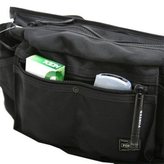 Yoshida Bag Waist Bag One Shoulder Bag Body Bag Heat Black [Porter] 703-06978 (10)