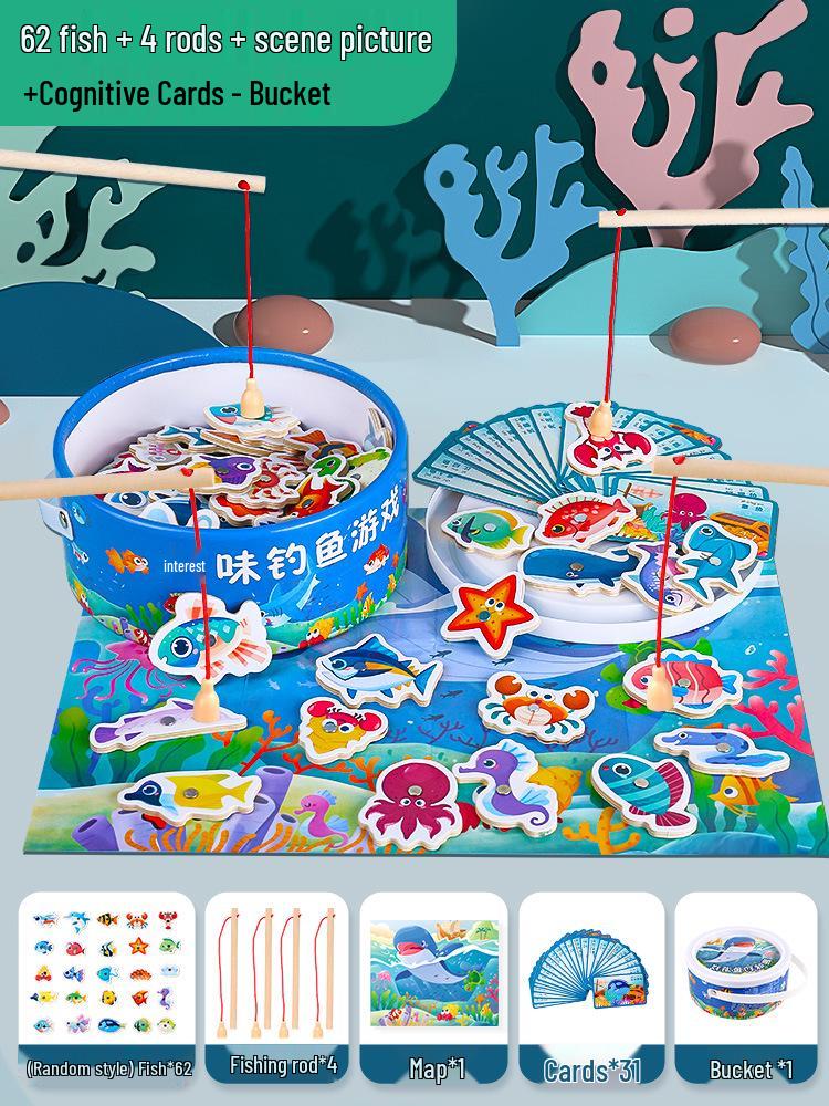 Магнитная игрушка для рыбалки для малышей 1-3 лет: Веселый подарок для интеллектуального развития детей в возрасте 2-2,5 лет