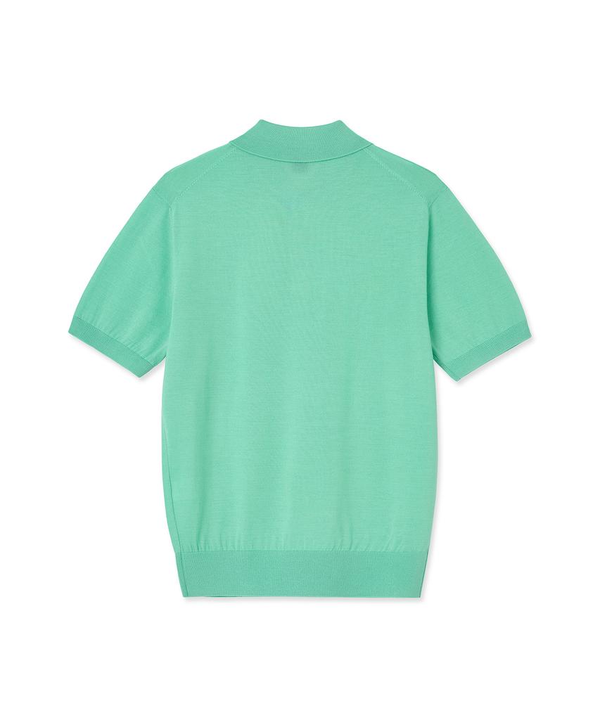 IOLO Silk Blended Half Polo_Mint
