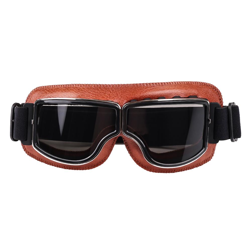 Ретро-шлемные очки для мотоцикла, универсальные очки для мотокросса с дышащим отверстием, солнцезащитные очки, аксессуары для мотоциклетных очков