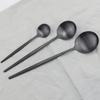 6Pcs/Set Gold Dinnerware Spoon Set Stainless Steel Cutlery Set Dinner Set Coffee Tea Spoon Tableware Home Kitchen Silverware Set