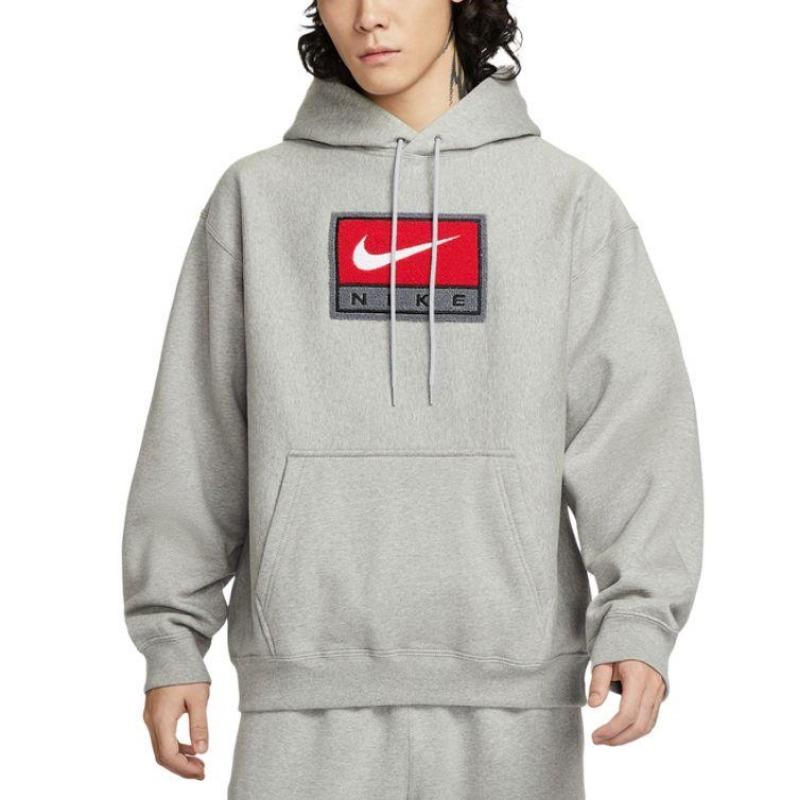 Nike Casual Embroidered Loose Hooded Knit Pullover Sweatshirt Men Sweatshirt IF1259-063