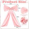 Extra Large Red Bow Christmas Tree Topper Satin Bow With Long Streamers For Home Wedding Party Door Decoration