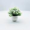 Plastic Artificial Potted Flowers Pink Fake Flower Bonsai Artificial Faux Plants  Indoor Decoration