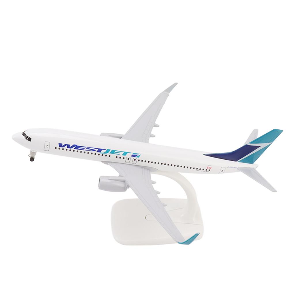 Металлическая модель самолета, точный масштаб, домашний декор, устойчивая основа, литая модель самолета из сплава с поддержкой