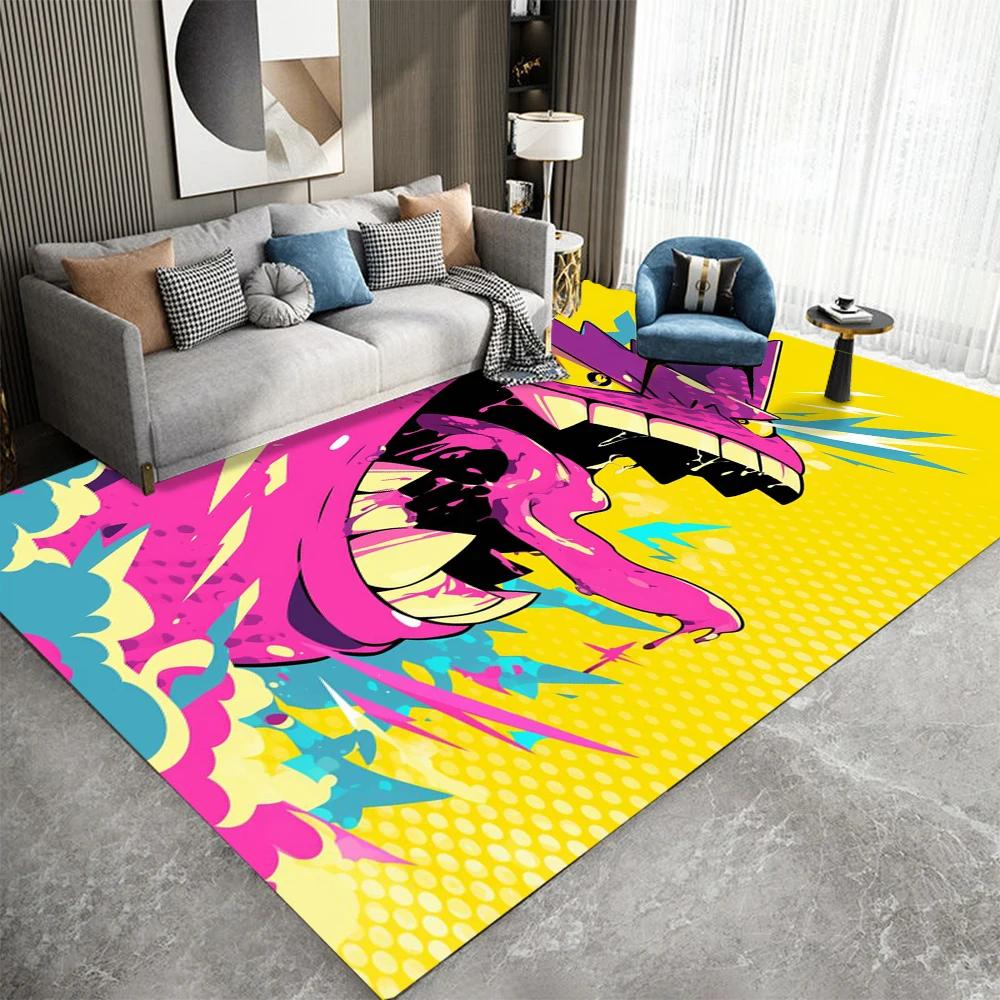 Anime Carpet Cartoon Living Room Bedroom Kitchen Sofa Table Balcony Rug Non-slip Washable Mat Exquisite Home Ornaments