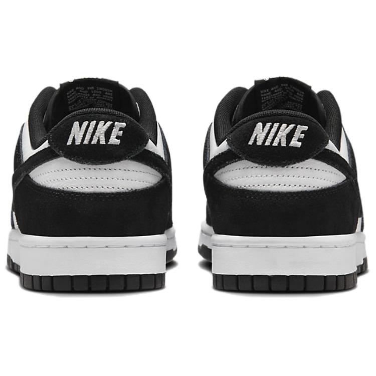 Nike Dunk Low SE Замшевые Мужские Кроссовки Panda Черно-Белые FQ8249-100