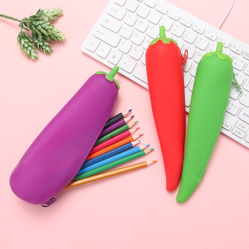 student cute capacity pencil bag pencil case stationery pag vegetables