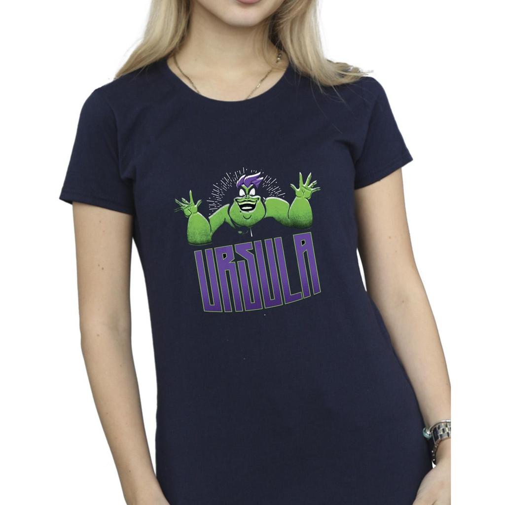 Disney Womens/Ladies Villains Ursula Green Cotton T-Shirt