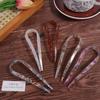Geometric Acetate Hairpin Headwear Chinese Style Hair Fork Creative U-shaped Hair Stick  Daily