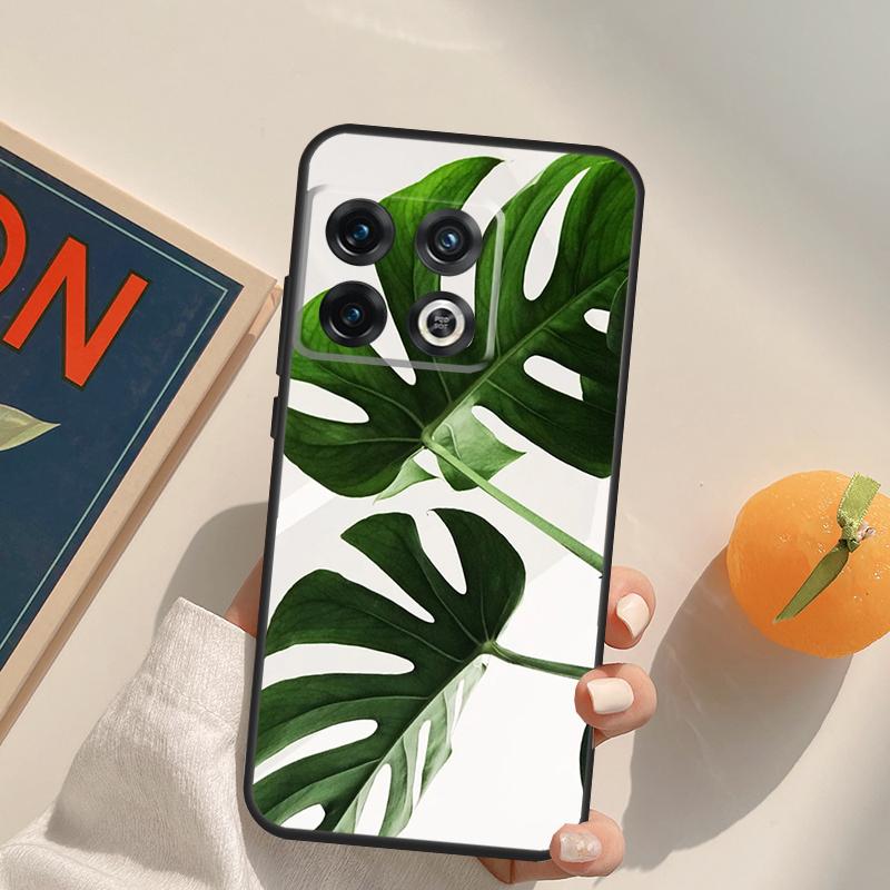 Leaves Monstera Green Case For OnePlus 13T 10T 10R 12R 13R 15 13 12 11 10 9 Pro Nord CE 5 2 3 4 Lite N20 N30 Cover