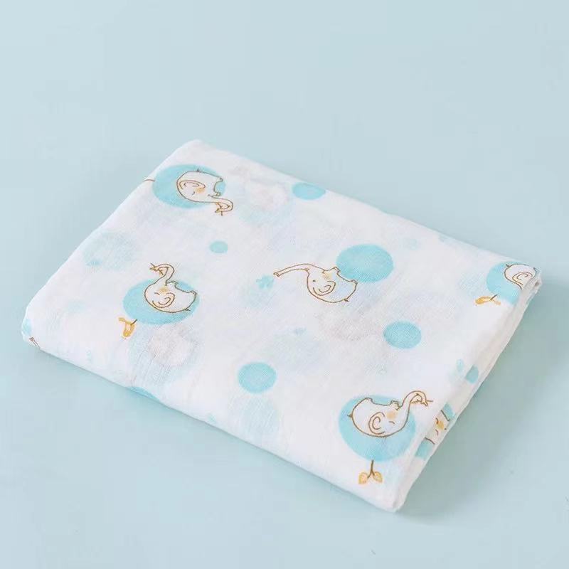 Baby Bath Towel Kids Bathrobe Child Blanket Wrap for Newborn Infant Toddler Boys Girls Gauze Cotton 110*110cm