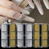 Gold Silver Micro Ball Nail Charms Metal Nail Beads  DIY Nail Art Jewelry