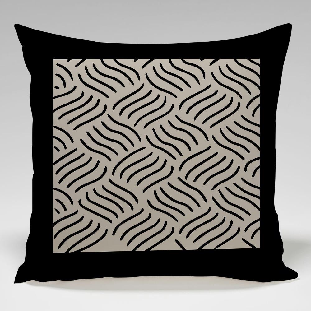 Retro American Style Throw Pillowcase With Linen Fabric For Lounge And Couch Decor