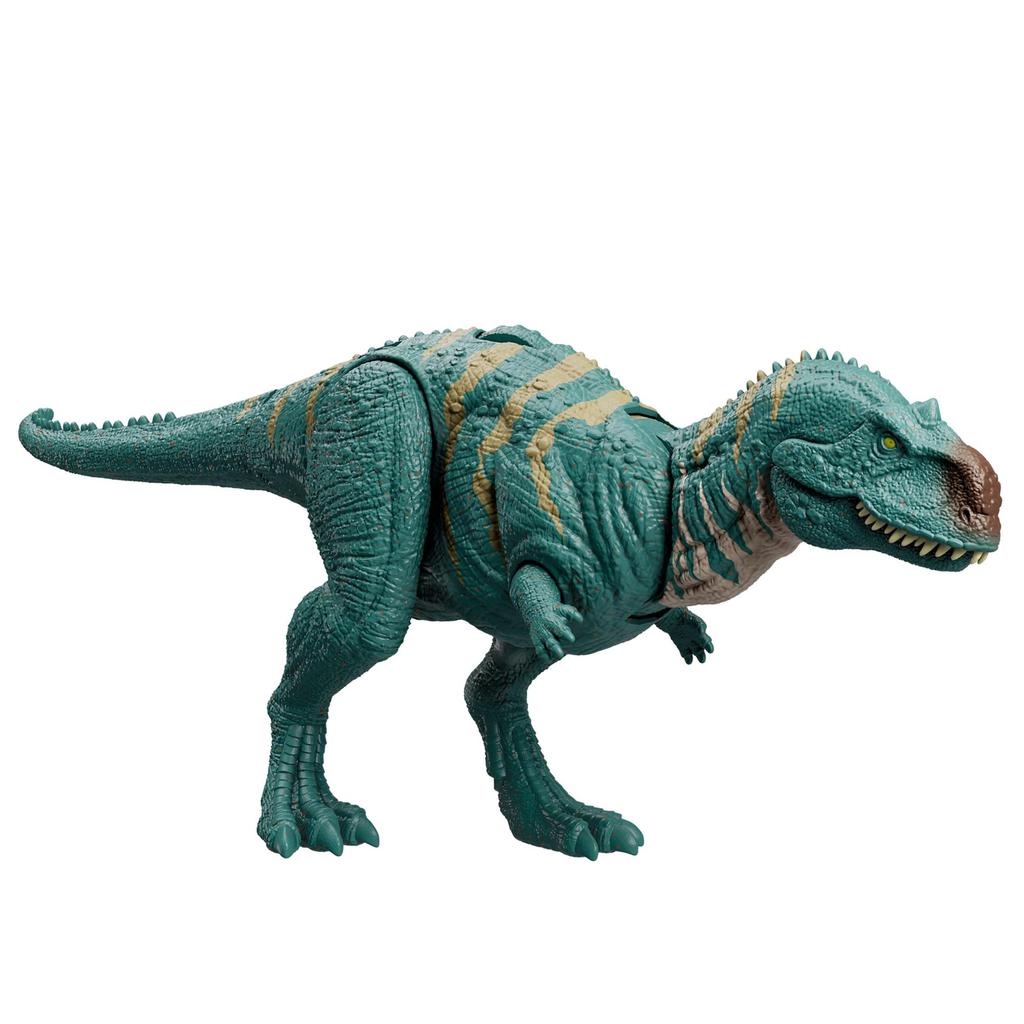 Mattel Jurassic World Action Roaring Majungasaurus Dinosaur Toy Length Ages Green HTK76 Figure (Major) - Kids' - Approx. 32.8cm - 4+ - -