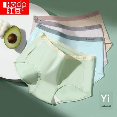 Женские трусы-слипы Hongdou из смесовой хлопковой ткани, со средней посадкой, антибактериальные (4-Pack)